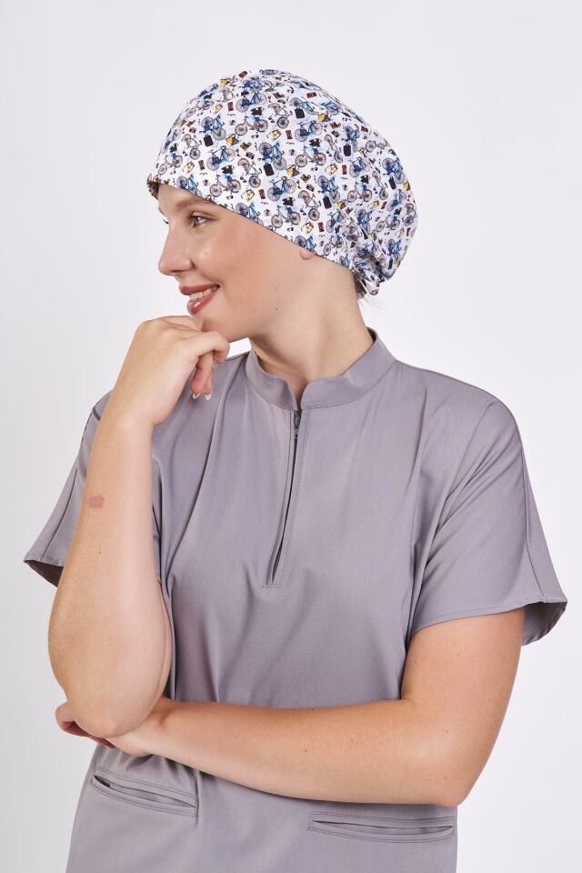 Bisiklet Desenli Cerrahi Bone