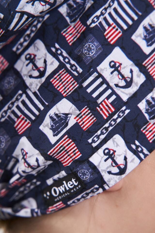 Deniz Temalı Cerrahi Tesettür Bone