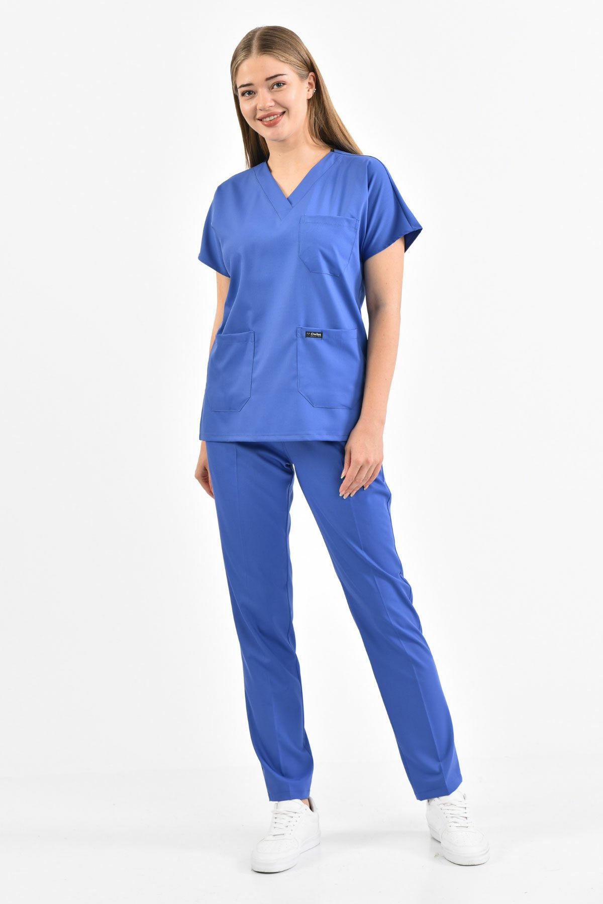 Likralı Mavi Cerrahi Takım