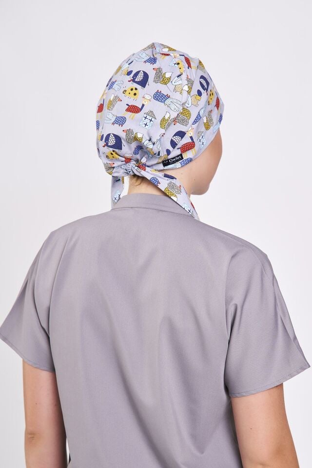 Çizgi Karakterler Gri Tesettür Bone