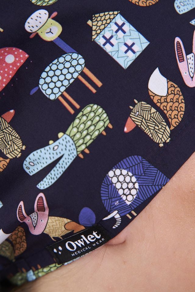 Çizgi Karakterler Lacivert Tesettür Bone