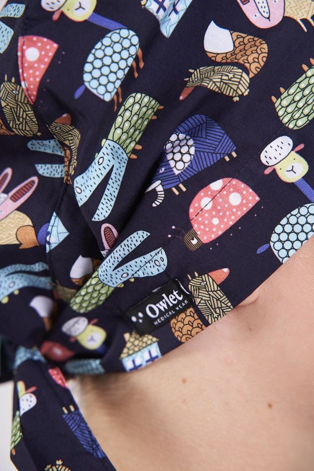 Çizgi Karakterler Lacivert Tesettür Bone