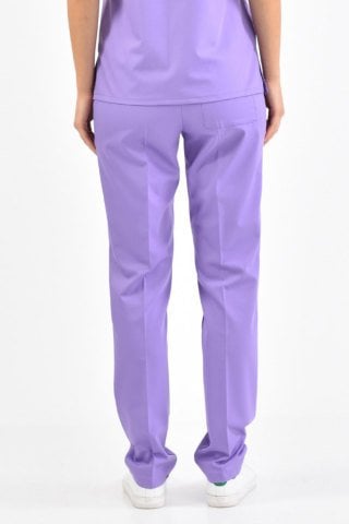 Lila Likralı Pantolon