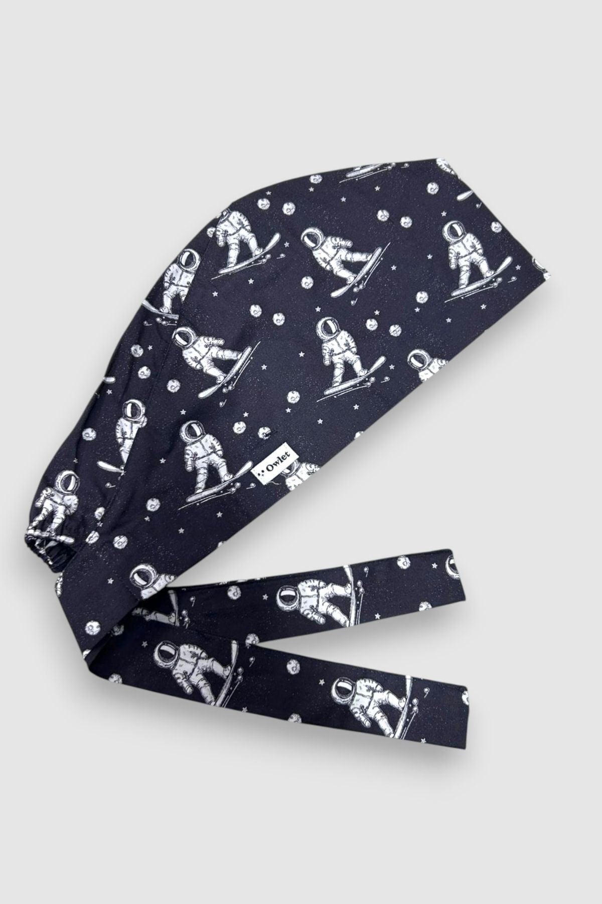 Astronaut Navy Blue Surgical Hijab Bonnet