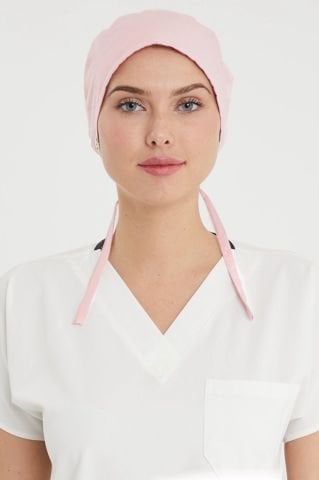 Açık Pembe Likralı Cerrahi Bone