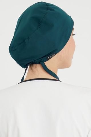 Koyu Petrol Yeşili Likralı Cerrahi Bone