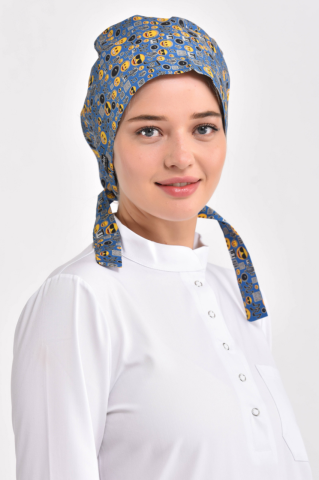 Müzik Desenli Cerrahi Tesettür Bone