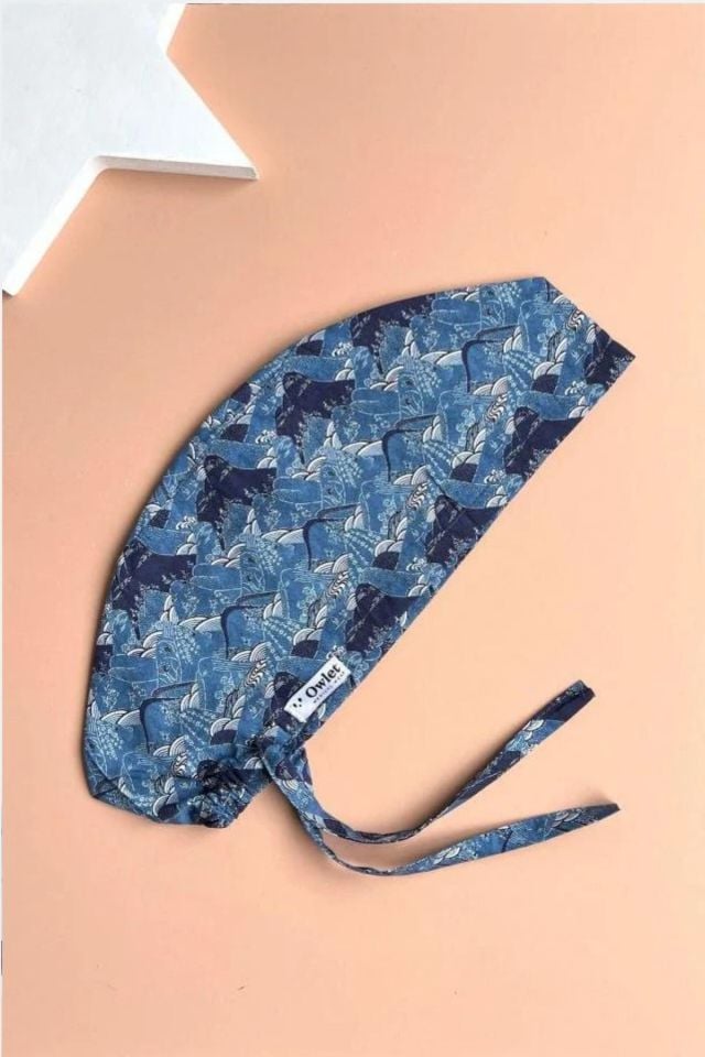 Mountain Patterned Surgical Cap