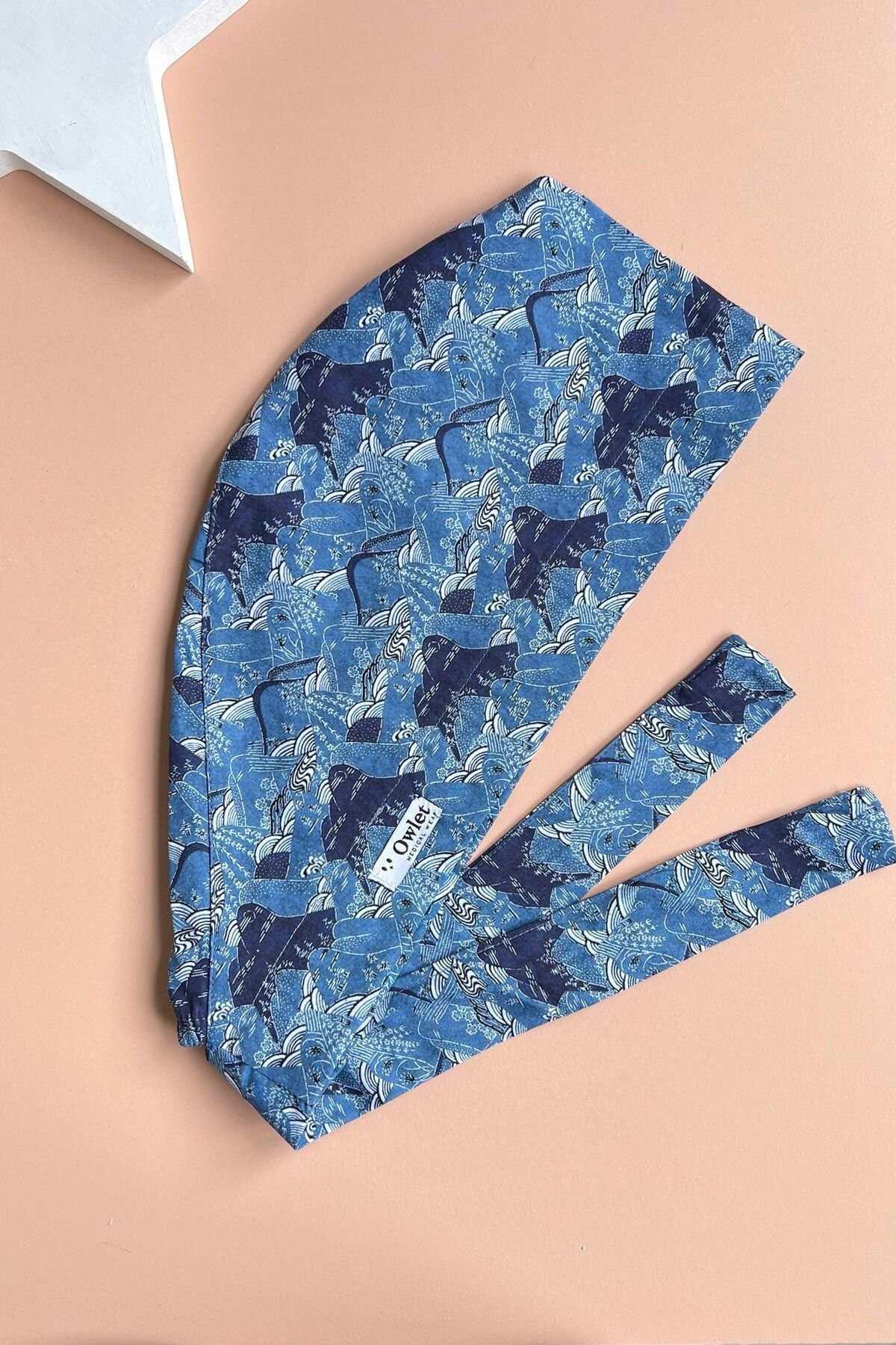 Dağ Desenli Cerrahi Tesettür Bone