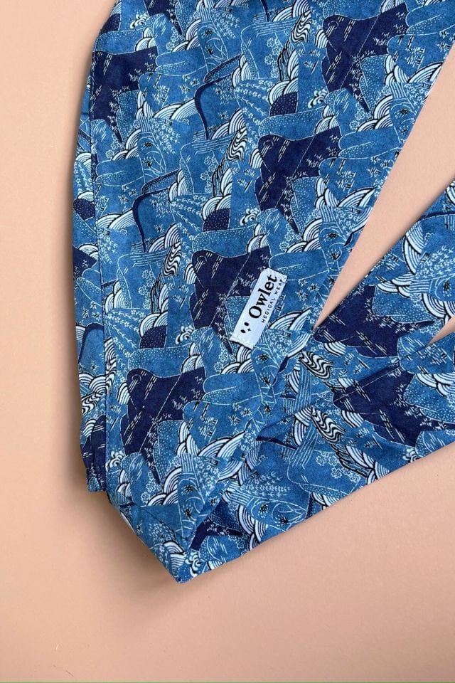 Dağ Desenli Cerrahi Tesettür Bone