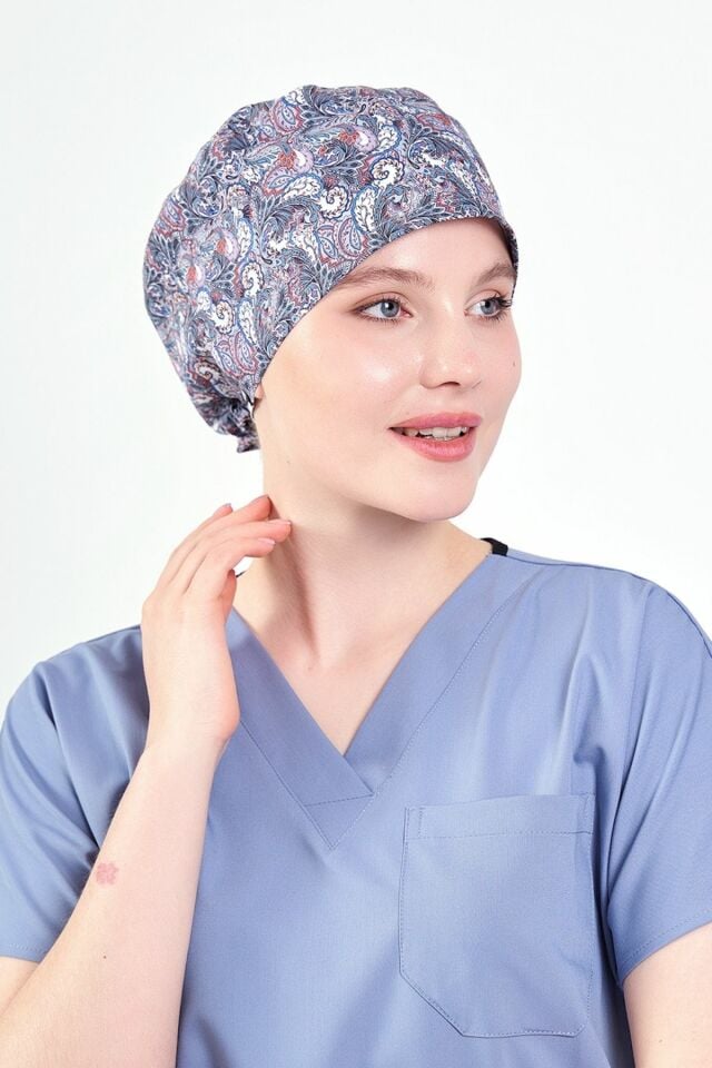 Gri Şal Desenli Cerrahi Bone