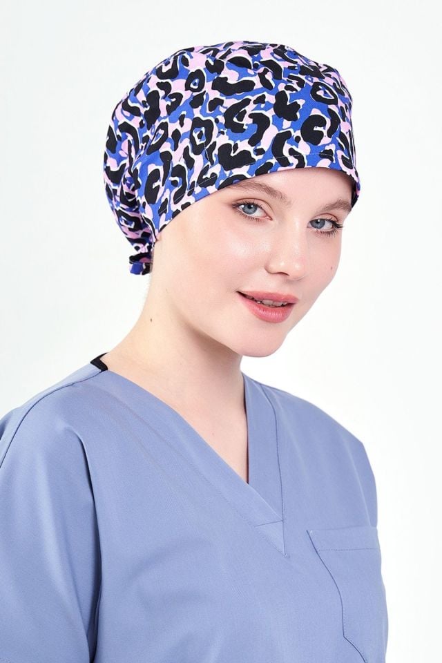 Leopar Desenli Mor Cerrahi Bone