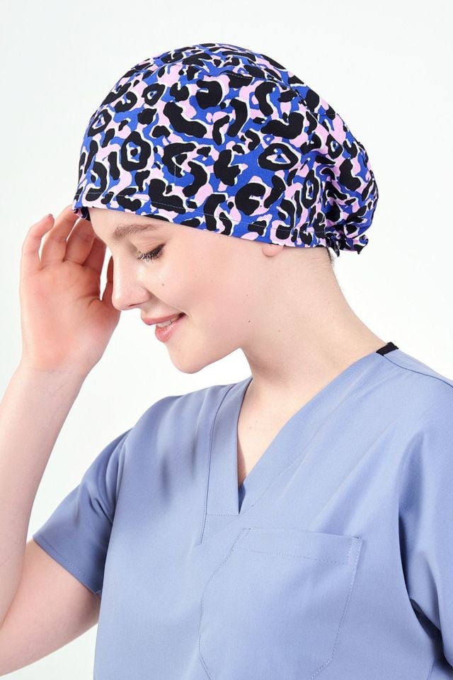 Leopar Desenli Mor Cerrahi Bone