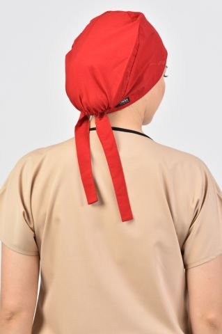 Kırmızı Cerrahi Tesettür Bone