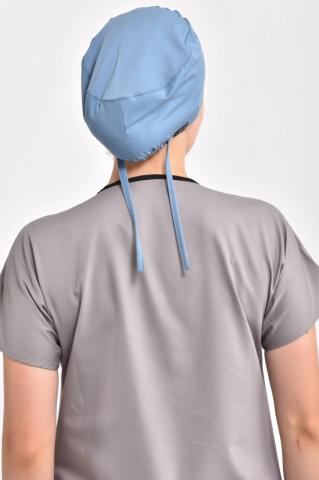 Likralı Açık Mavi Cerrahi Bone