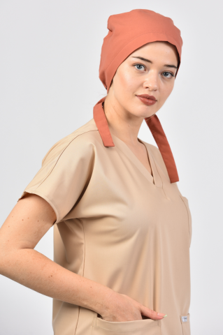 Koyu Mercan Cerrahi Tesettür Bone