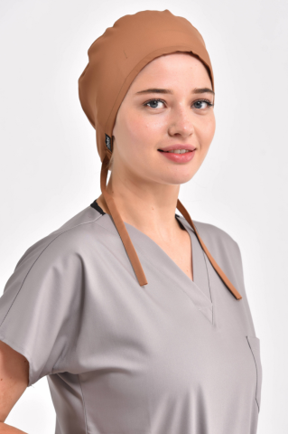 Likralı Kahverengi Cerrahi Bone