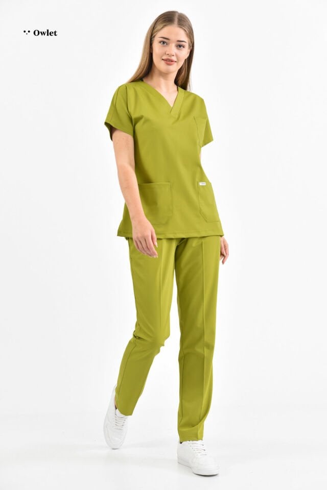 Oil Green Lycra Surgical Team