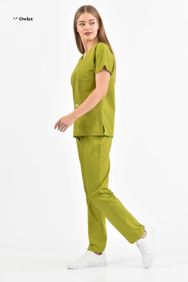 Oil Green Lycra Surgical Team
