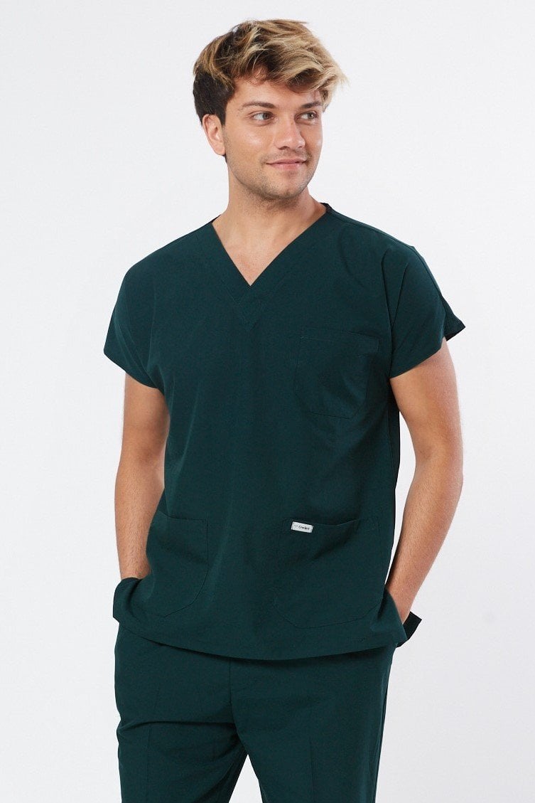 Lycra Emerald Green Surgical Top