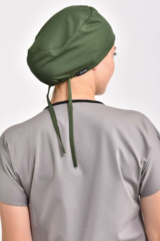 Likralı Haki Yeşili Cerrahi Bone