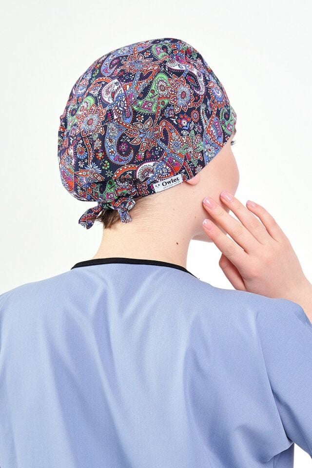 Renkli Şal Desenli Cerrahi Bone