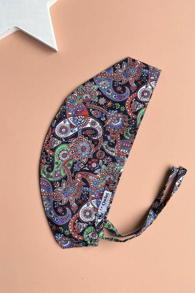 Renkli Şal Desenli Cerrahi Bone