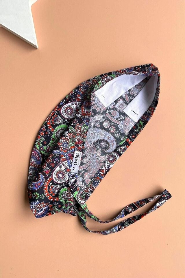 Renkli Şal Desenli Cerrahi Bone