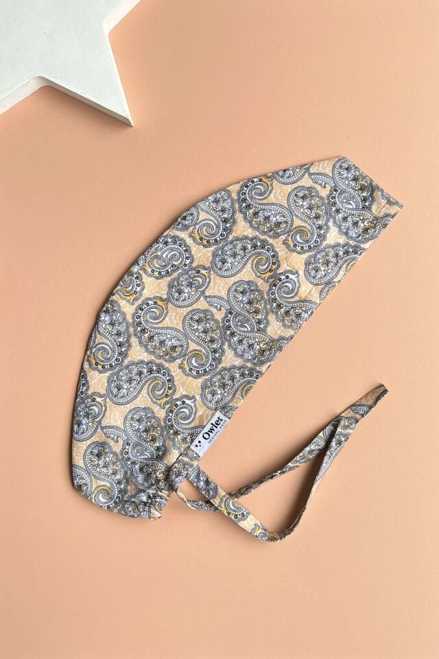 Sarı Şal Desenli Cerrahi Bone