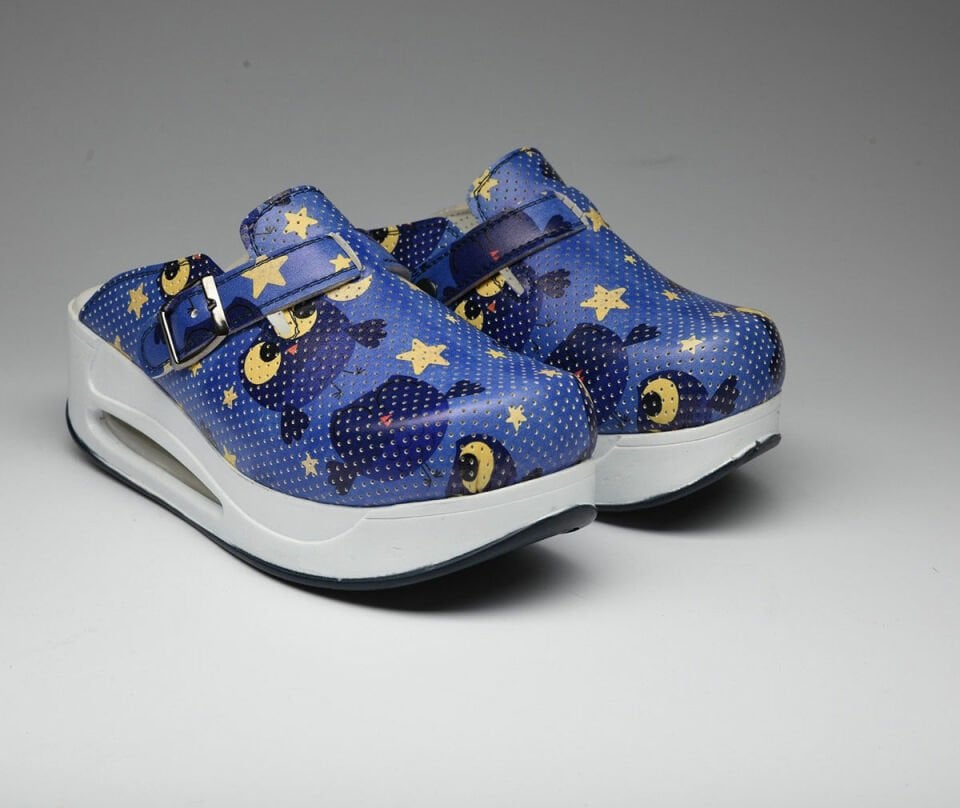 Gece Baykuşu Desenli Air Max Sabo Terlik