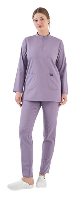 Likralı Soft Lila Tunik Boy Takım