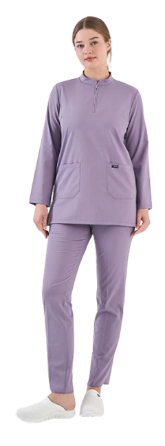 Likralı Soft Lila Tunik Boy Takım